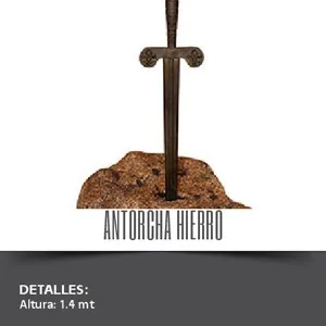 Antorcha en hierro