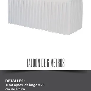 Faldón blanco