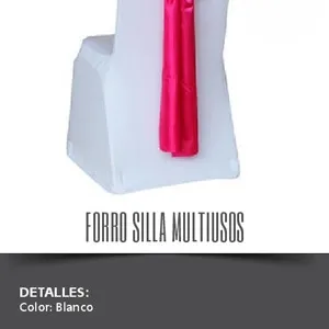 Forro silla multiusos blanco (SIN BRAZO)