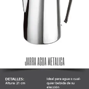 Jarra de agua en electroplata