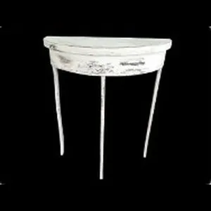 Mesa consola vintage blanca