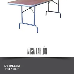 Mesa tablón 10 puestos