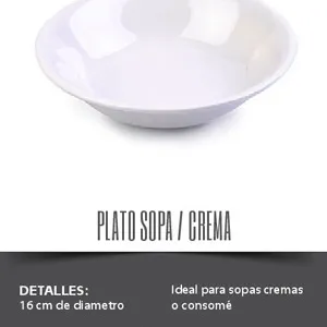 Plato crema/sopa