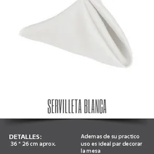 Servilleta blanca