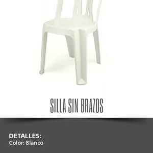 Silla sin brazos rimax (SIN BRAZO)