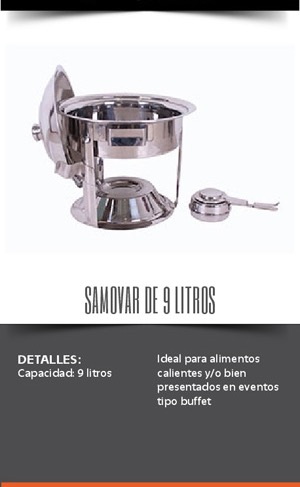 Alquiler de menaje para eventos