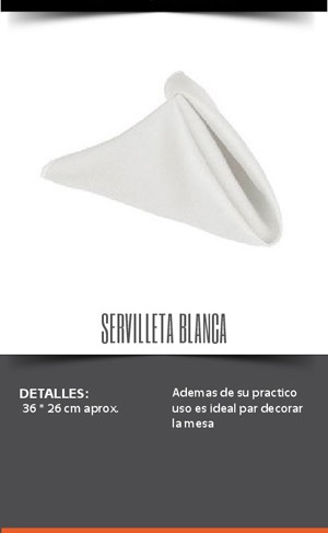 Alquiler de menaje para eventos